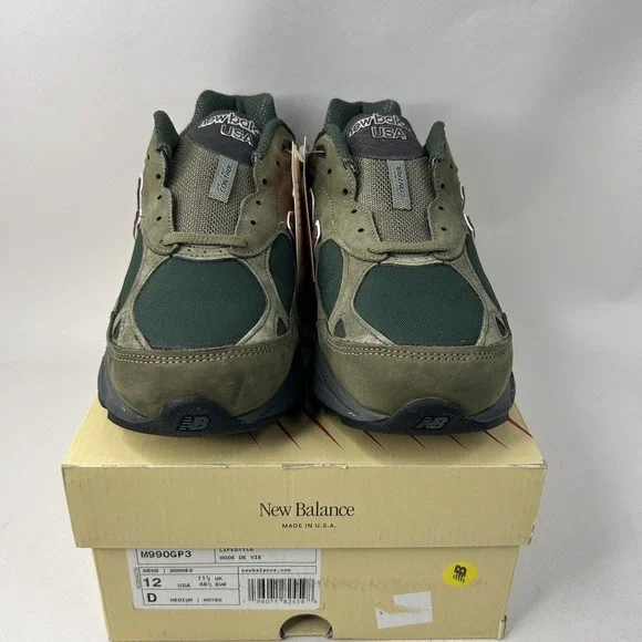 New Balance X Teddy Saints Shoes 990v3 “Green Purple” 2024 - Picture 2 of 5